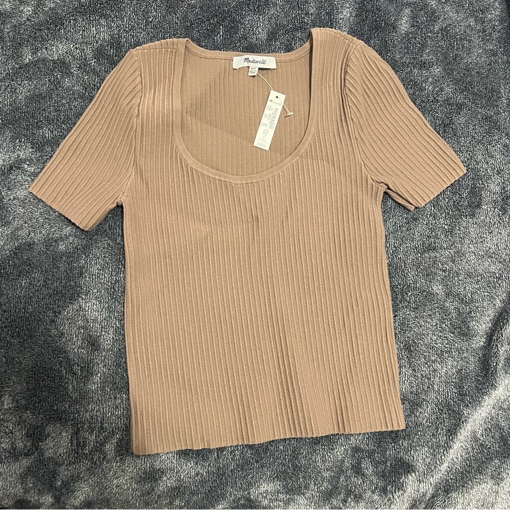 NWT Madewell Short Scoop Neck xxs